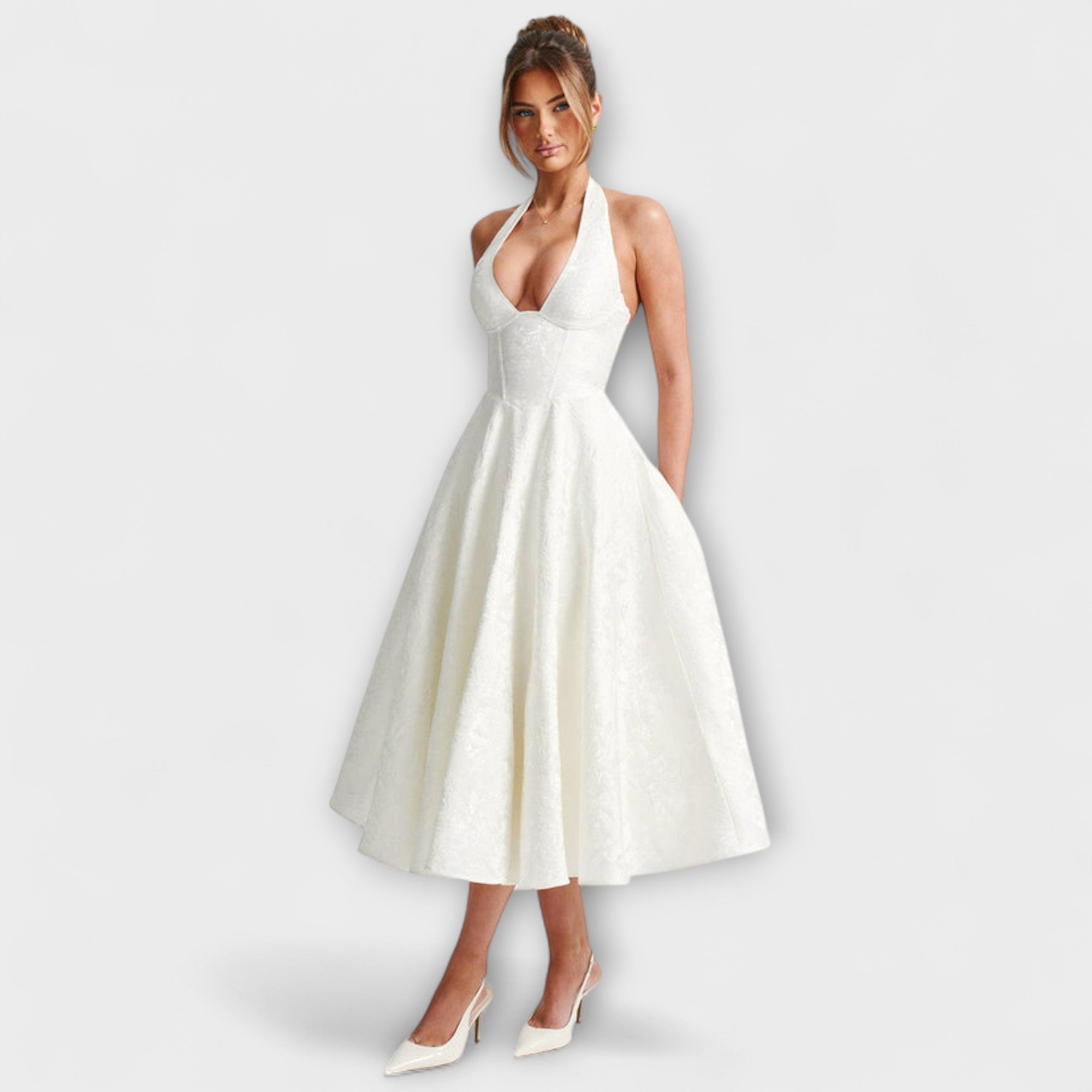 Catalina - Romantické Midi Šaty