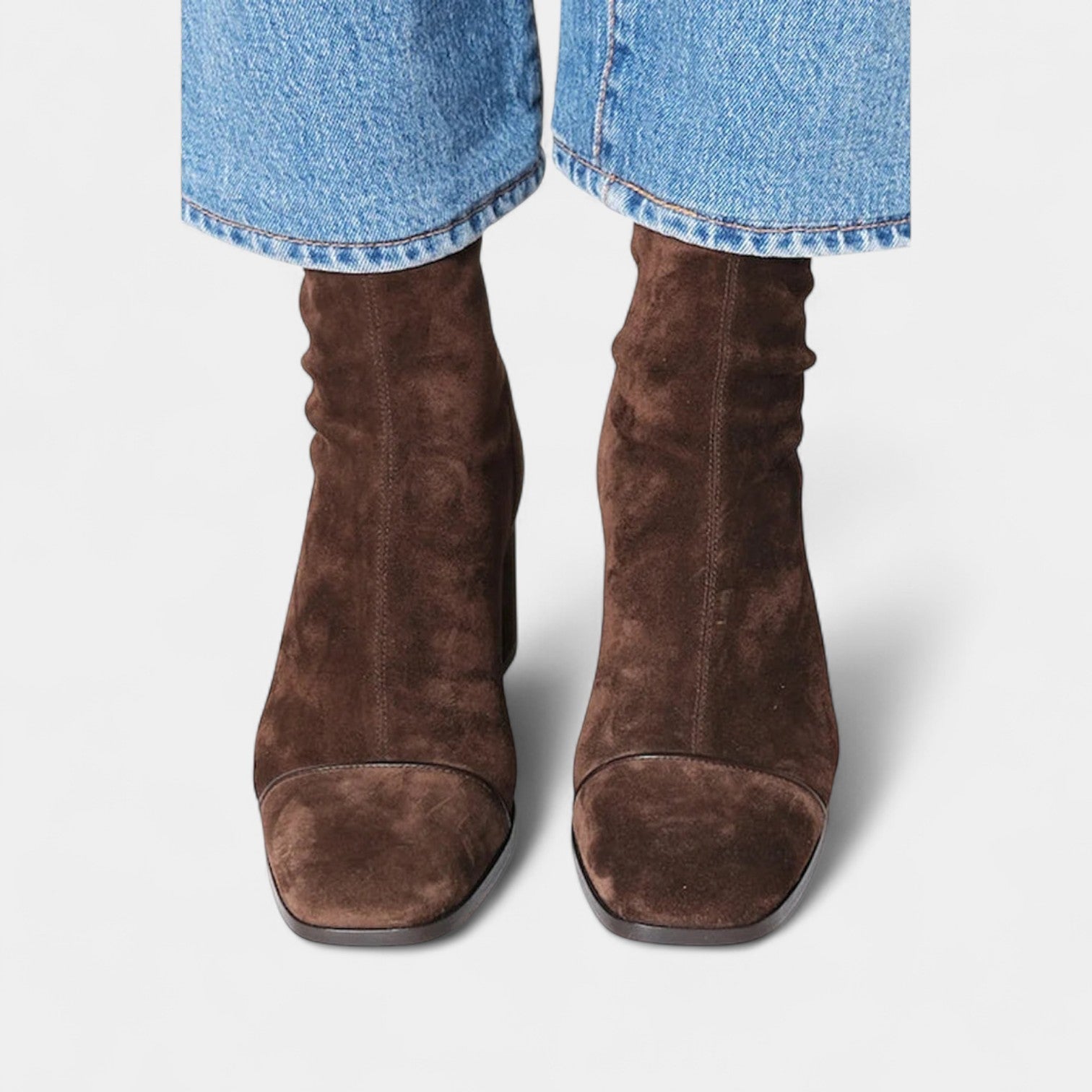 Lea – Elegantní boty se čtveratou špičkou a blokovým podpatkem