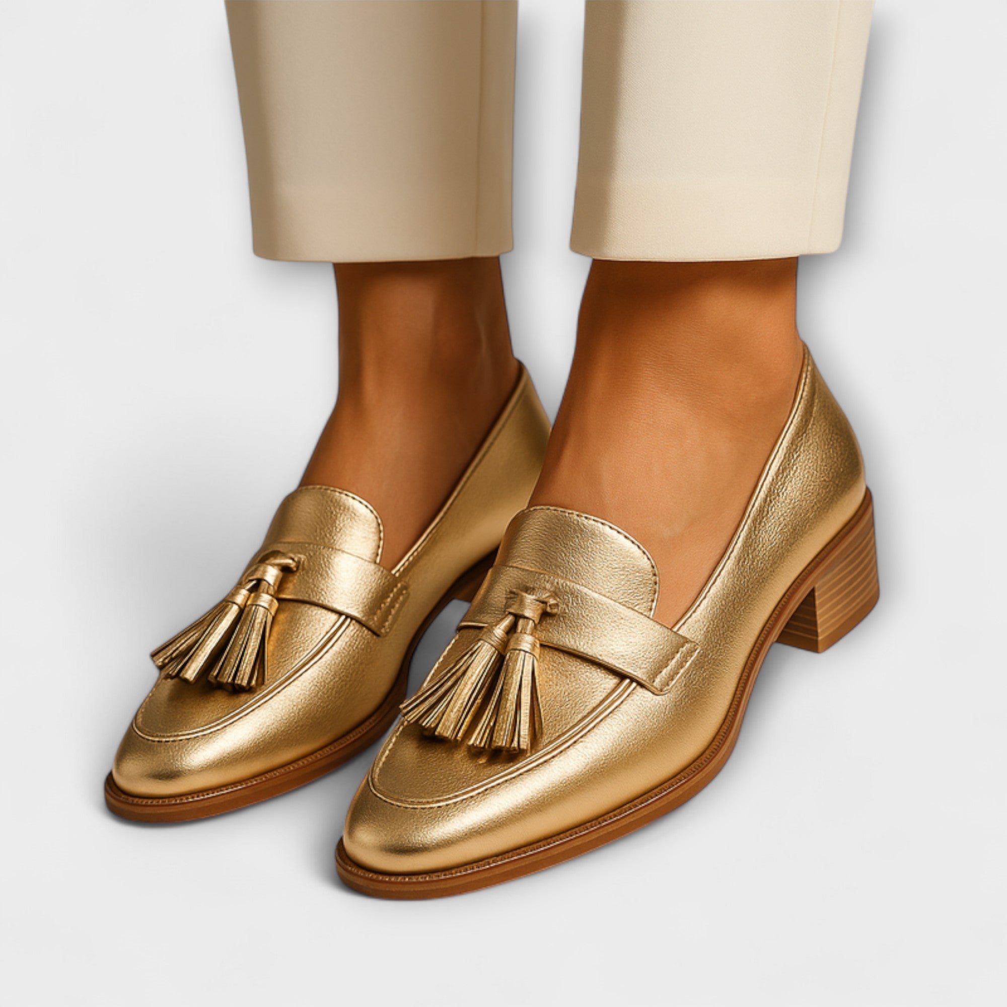 Celeste - Zlaté loafers