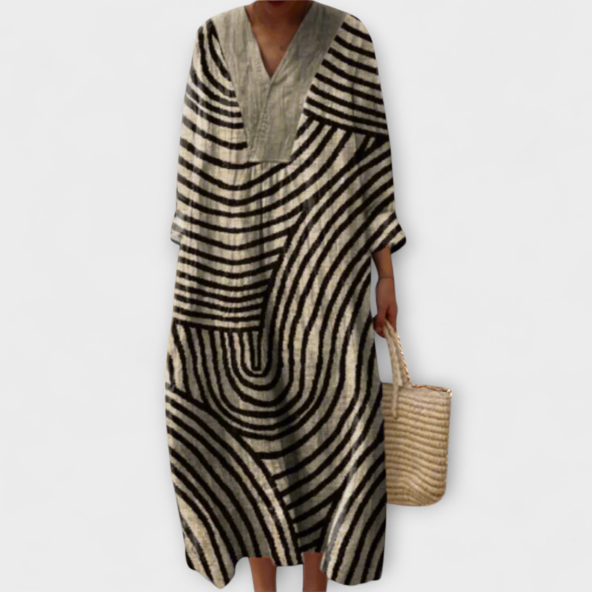 Abigail - Stylové geometrické šaty