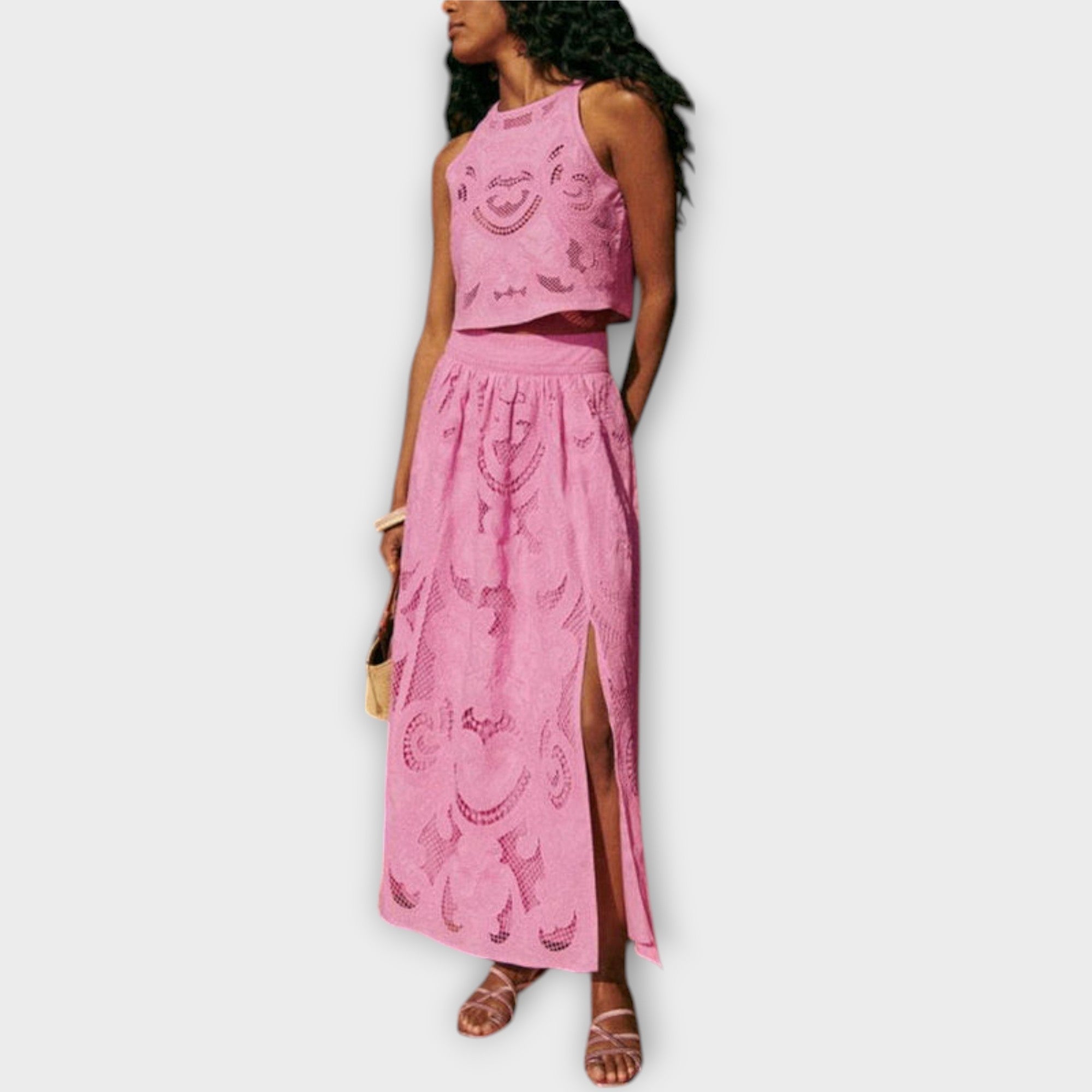 Milla - Ohromující krajkový set s výřezem